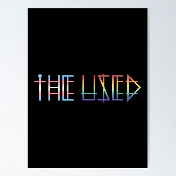 The used logo colorful Poster RB0301 product Offical theused Merch