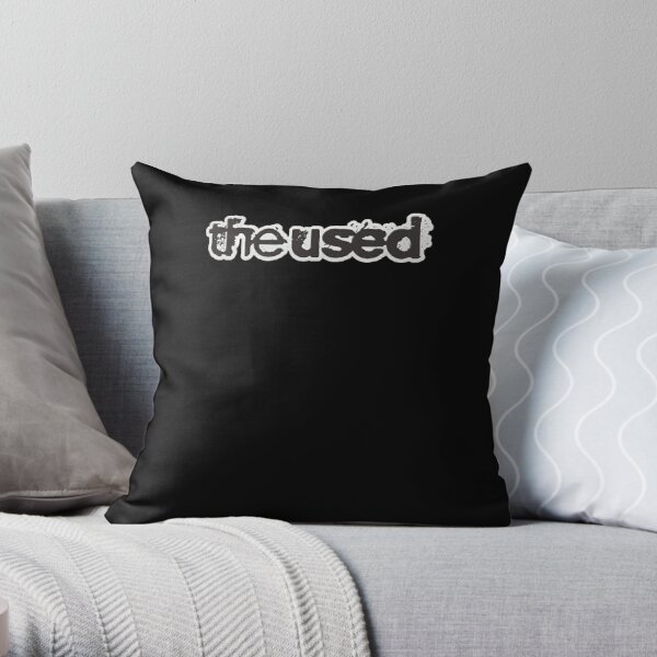 The used band vintage Throw Pillow RB0301 product Offical theused Merch