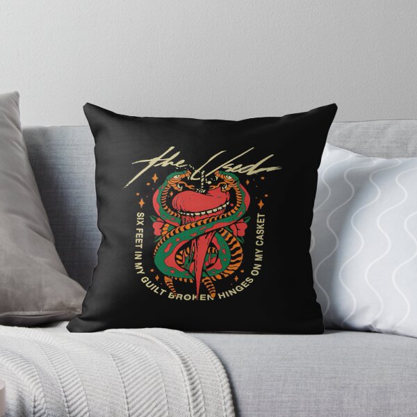 snake heart Throw Pillow RB0301 product Offical theused Merch