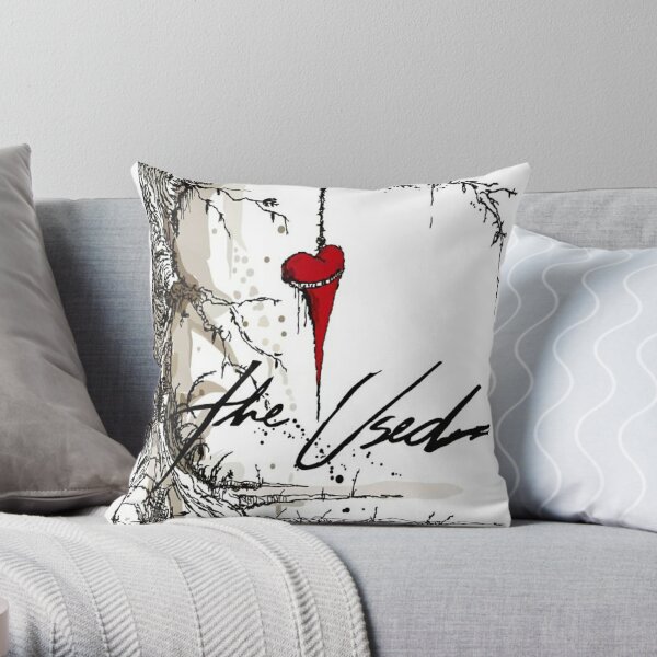 The used band Throw Pillow RB0301 product Offical theused Merch