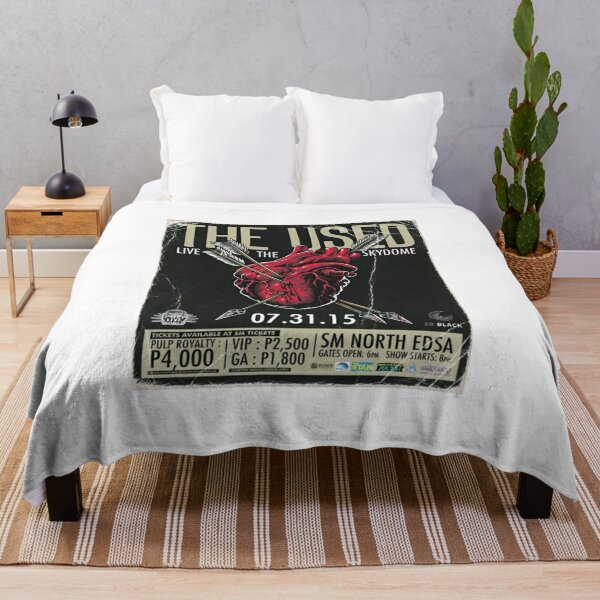 The used Band Throw Blanket RB0301 product Offical theused Merch