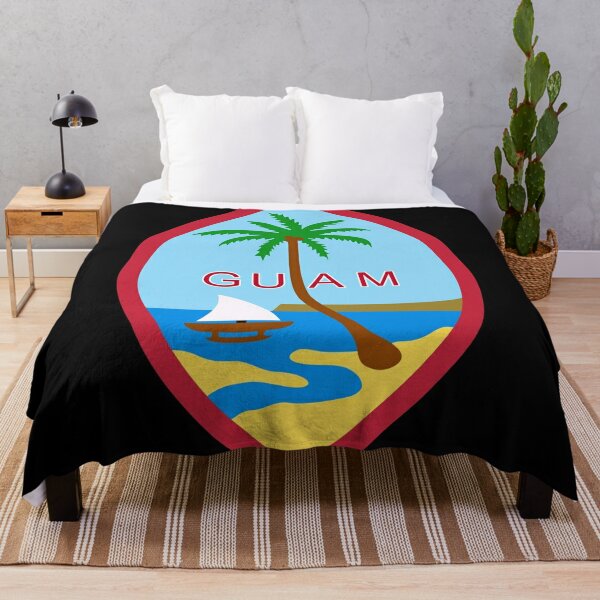 The Great Seal of Guam - Used on the Guam Flag Throw Blanket RB0301 product Offical theused Merch