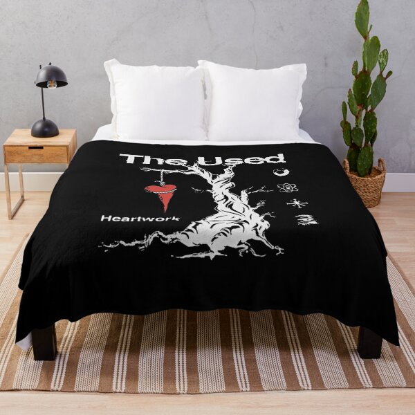The used band   Throw Blanket RB0301 product Offical theused Merch
