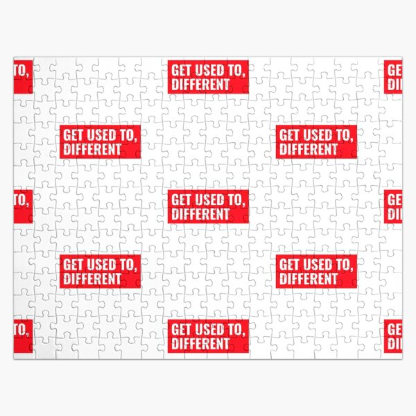 Get Used to Different Red Jigsaw Puzzle RB0301 product Offical theused Merch