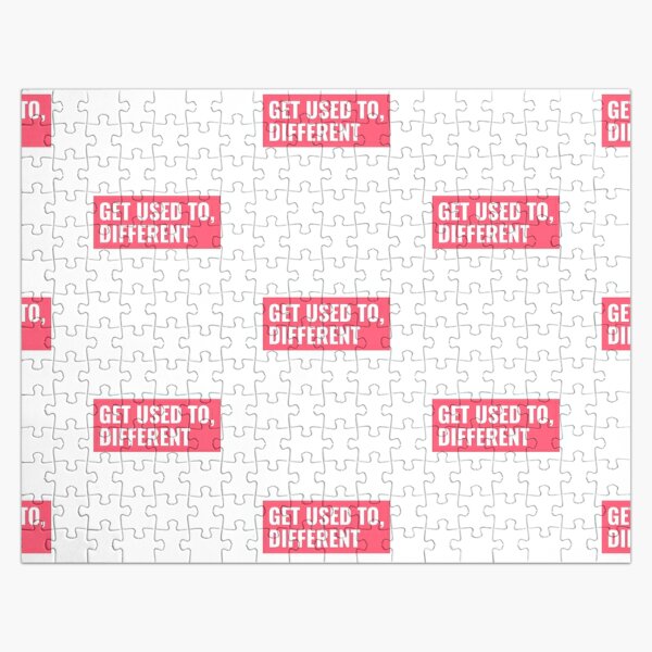 Get Used to Different Pink Jigsaw Puzzle RB0301 product Offical theused Merch