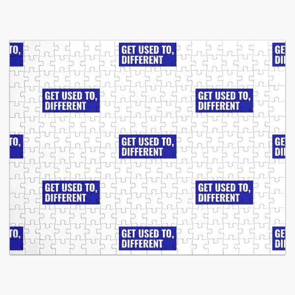 Get Used to Different Blue Jigsaw Puzzle RB0301 product Offical theused Merch