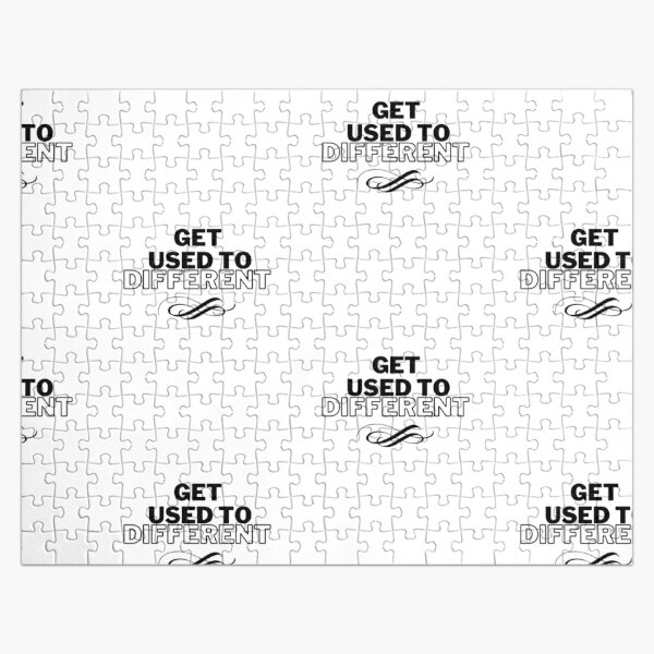 Get Used to Different Black 2 Jigsaw Puzzle RB0301 product Offical theused Merch